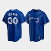 Men's Toronto Blue Jays 00 Custom Royal Alternate Jersey - Robokeg