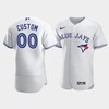 Men's Toronto Blue Jays 00 Custom White Jersey - Robokeg