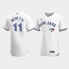 Men's Toronto Blue Jays 11 Bo Bichette White Home Jersey - Robokeg