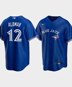Men's Toronto Blue Jays 12 Roberto Alomar Royal Alternate Jersey - Robokeg