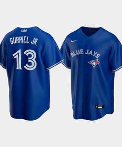 Men's Toronto Blue Jays 13 Lourdes Gurriel Jr. Royal Alternate Jersey - Robokeg