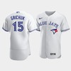 Men's Toronto Blue Jays 15 Randal Grichuk White Jersey - Robokeg