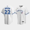 Men's Toronto Blue Jays 22 Chase Anderson White Home Jersey - Robokeg