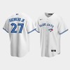 Men's Toronto Blue Jays 27 Vladimir Guerrero Jr. White Home Jersey - Robokeg