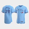 Men's Toronto Blue Jays 29 Joe Carter Powder Blue Alternate Jersey - Robokeg
