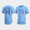 Men's Toronto Blue Jays 32 Roy Halladay Powder Blue Alternate Jersey - Robokeg