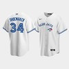Men's Toronto Blue Jays 34 Matt Shoemaker White Home Jersey - Robokeg
