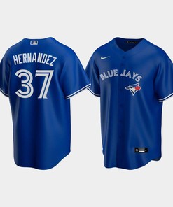 Men's Toronto Blue Jays 37 Teoscar Hernandez Royal Alternate Jersey - Robokeg