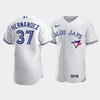 Men's Toronto Blue Jays 37 Teoscar Hernandez White Jersey - Robokeg