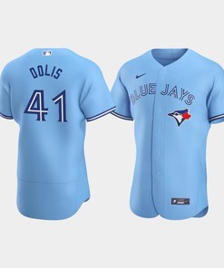 Men's Toronto Blue Jays 41 Rafael Dolis Blue Alternate Jersey - Robokeg