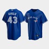 Men's Toronto Blue Jays 43 Sam Gaviglio Royal Alternate Jersey - Robokeg