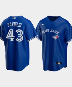 Men's Toronto Blue Jays 43 Sam Gaviglio Royal Alternate Jersey - Robokeg