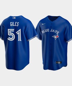 Men's Toronto Blue Jays 51 Ken Giles Royal Alternate Jersey - Robokeg