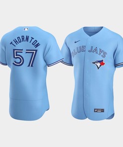 Men's Toronto Blue Jays 57 Trent Thornton Powder Blue Alternate Jersey - Robokeg