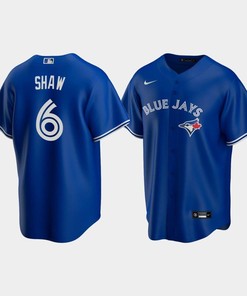 Men's Toronto Blue Jays 6 Travis Shaw Royal Alternate Jersey - Robokeg