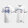Men's Toronto Blue Jays 68 Jordan Romano White Home Jersey - Robokeg