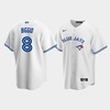 Men's Toronto Blue Jays 8 Cavan Biggio White Home Jersey - Robokeg