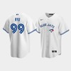 Men's Toronto Blue Jays 99 Hyun-Jin Ryu White Home Jersey - Robokeg