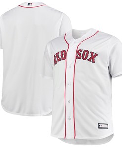 Men's White Boston Red Sox Big & Tall Home Team Jersey - Robokeg