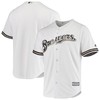 Men's White Milwaukee Brewers Home Official Cool Base Jersey - Robokeg