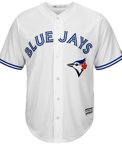 Men's White Toronto Blue Jays Official Cool Base Jersey - Robokeg