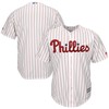 Men's White/Scarlet Philadelphia Phillies Home Official Cool Base Team Jersey - Robokeg