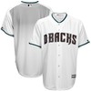 Men's White/Teal Arizona Diamondbacks Jersey - Official Cool Base Jersey - Robokeg