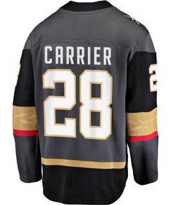 Men's William Carrier Black Vegas Golden Knights Breakaway Player Jersey Jersey - Robokeg