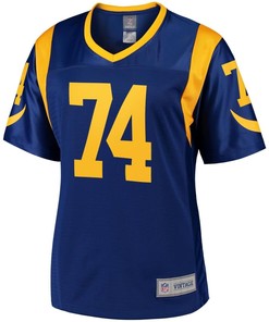 Merlin Olsen Los Angeles Rams Nfl Pro Line Womens Retired Player Jersey - Royal - Robokeg