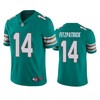 Miami Dolphins #14 Ryan Fitzpatrick Aqua Vapor Untouchable Limited Jersey - Mens - Robokeg