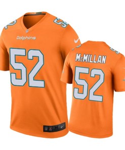 Miami Dolphins #52 Raekwon Mcmillan Nike Color Rush Orange Jersey - Robokeg