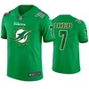 Miami Dolphins #7 Jason Sanders Jersey St. Patricks Day Kelly Green Lucky - Men - Robokeg