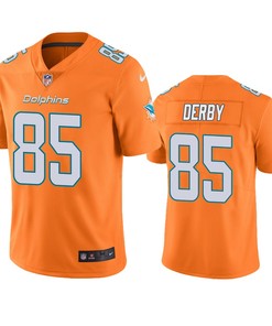 Miami Dolphins A.j. Derby Orange Nike Color Rush Limited Jersey - Robokeg