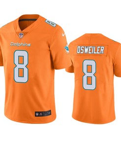 Miami Dolphins Brock Osweiler Orange Nike Color Rush Limited Jersey - Robokeg