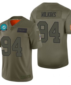 Miami Dolphins Christian Wilkins Camo 2019 Salute To Service Limited Jersey - Robokeg