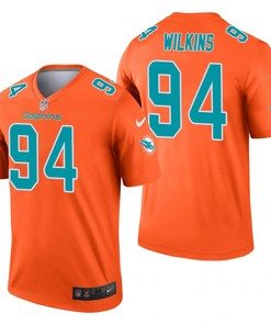 Miami Dolphins Christian Wilkins Orange Inverted Legend Jersey - Robokeg