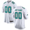 Miami Dolphins Custom Game Jersey White Custom Jerseys Nfl - Robokeg