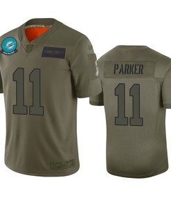 Miami Dolphins Devante Parker Camo 2019 Salute To Service Limited Jersey - Robokeg