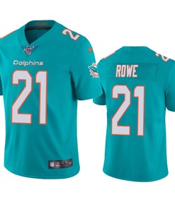 Miami Dolphins Eric Rowe Aqua 100th Season Vapor Limited Jersey - Robokeg
