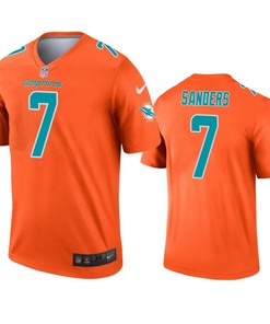 Miami Dolphins Jason Sanders Orange Inverted Legend Jersey - Robokeg