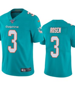 Miami Dolphins Josh Rosen Aqua 100th Season Vapor Limited Jersey - Robokeg