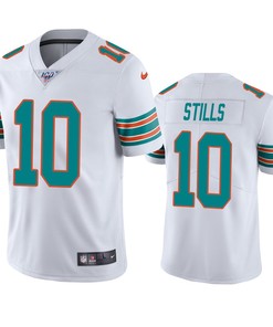 Miami Dolphins Kenny Stills White 100th Season Vapor Limited Jersey - Robokeg