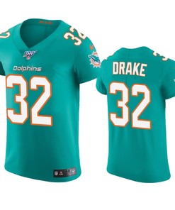 Miami Dolphins Kenyan Drake Aqua 100th Season Vapor Elite Jersey - Robokeg