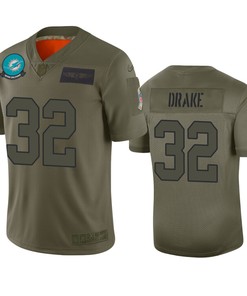 Miami Dolphins Kenyan Drake Camo 2019 Salute To Service Limited Jersey - Robokeg