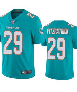 Miami Dolphins Minkah Fitzpatrick Aqua 100th Season Vapor Limited Jersey - Robokeg