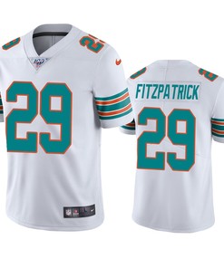 Miami Dolphins Minkah Fitzpatrick White 100th Season Vapor Limited Jersey - Robokeg
