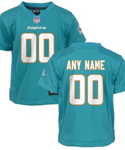 Miami Dolphins Nike Toddler 2018 Custom Game Jersey - Aqua - Robokeg