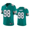 Miami Dolphins Raekwon Davis Aqua 2020 Nfl Draft Alternate Vapor Limited Jersey - Robokeg
