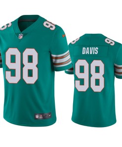 Miami Dolphins Raekwon Davis Aqua 2020 Nfl Draft Alternate Vapor Limited Jersey - Robokeg