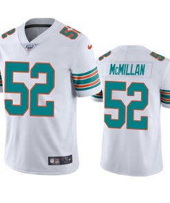 Miami Dolphins Raekwon Mcmillan White 100th Season Vapor Limited Jersey - Robokeg